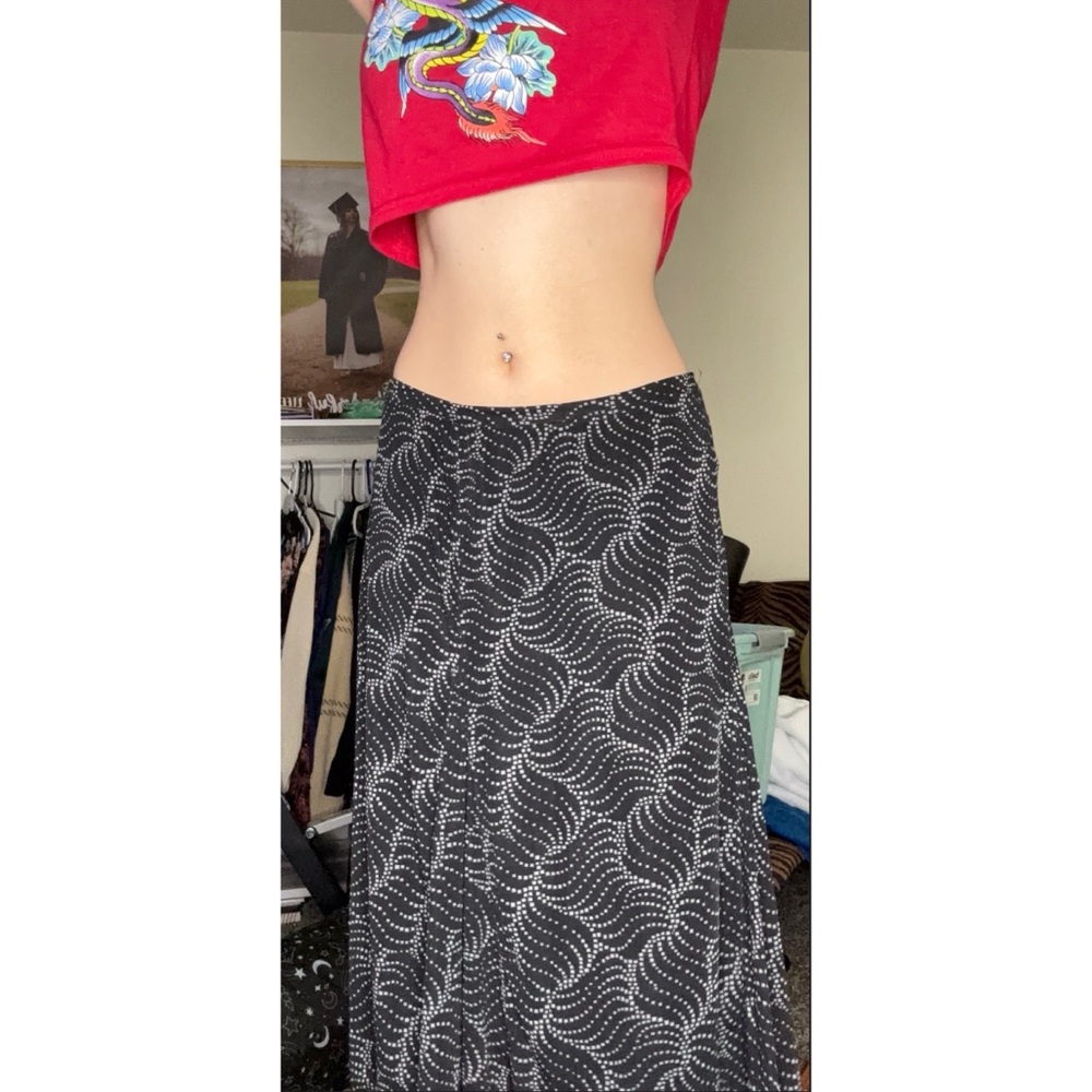 Jaclyn Smith Black Midi A-Line Skirt Cocktail